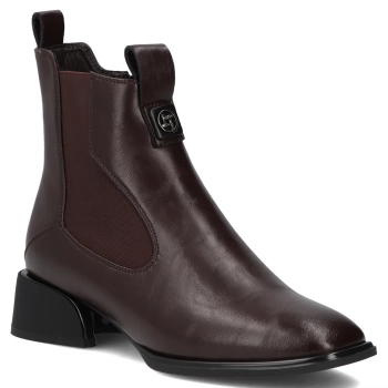Leather ankle boots Filippo DBT8136/26 BR brown