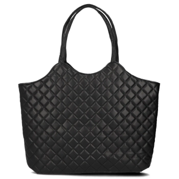 Black shopper bag couture carry
