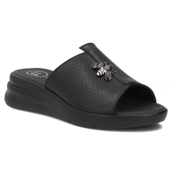 Leather flip-flops Filippo DK7644/26 BK black