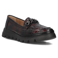 Leather shoes Filippo DP6467/24 BG burgundy