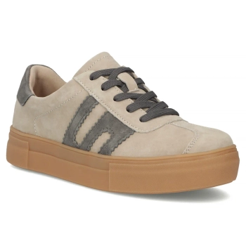 Leather sneakers Filippo DP6798/26 BE GR beige
