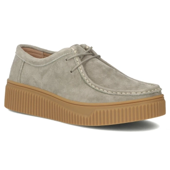 Leather shoes Filippo DP7500/26 KH grey