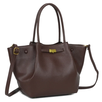 Brown handbag prime clasp