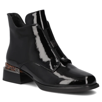 Leather ankle boots Filippo DBT7387/25 BK black