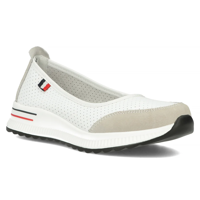 Leather shoes Filippo DP6134/25 WH GR white-grey