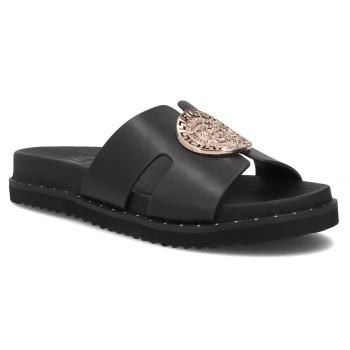 Leather flip-flops Filippo DK7050/26 BK black