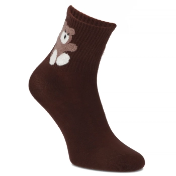 Women's Socks brown TFP2-101 23 bear