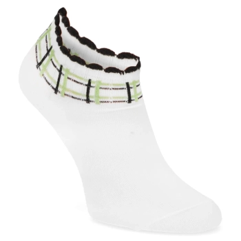 Women's Socks 2512-1 grid white 