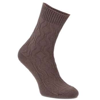 Women's Socks AM003-1 darkbrown