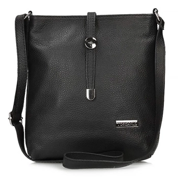 Handbag Toscanio Leather Messenger Bag A88 black