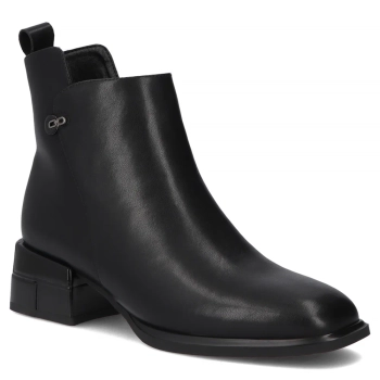 Leather ankle boots Filippo DBT7227/25 BK black