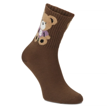 Women's Socks LAIOLA brown bear