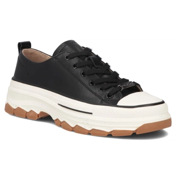Leather sneakers Filippo DP7501/26 BK black