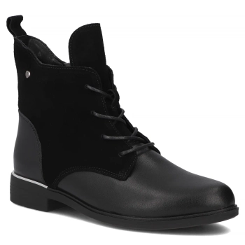 Leather ankle boots Filippo DBT4749/25 BK black