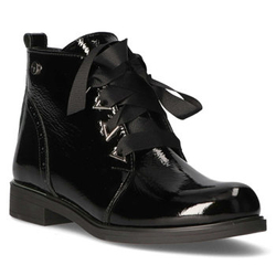 Leather boots Filippo 015/TR black lacquered