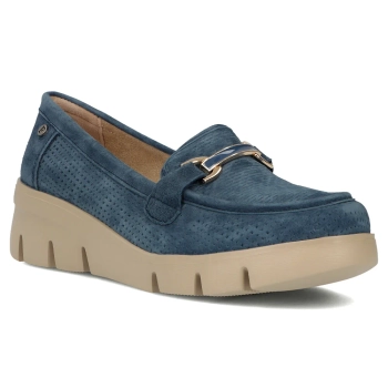 Leather shoes Filippo DP7002/25 BL blue