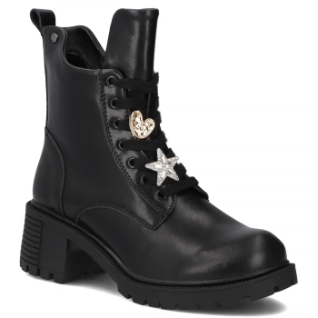 Leather ankle boots Filippo DBT7132/25 BK black