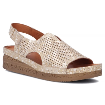 Leather sandals Maciejka L4494-25/00-1 gold