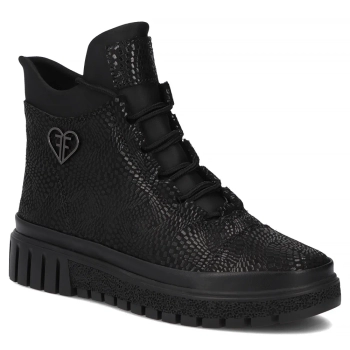 Leather ankle boots Filippo DBT7302/25 BK black