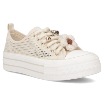 Sneakers beige up bold QY880-8 beige