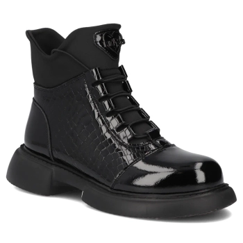 Leather ankle boots Filippo DBT7295/25 BK black