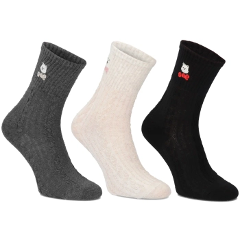 Women’s socks LM18-385 multicolour set teddy