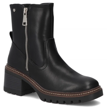 Leather ankle boots Filippo DBT7259/25 BK black