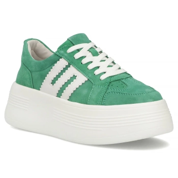 Leather sneakers Filippo DP7704/26 GE green