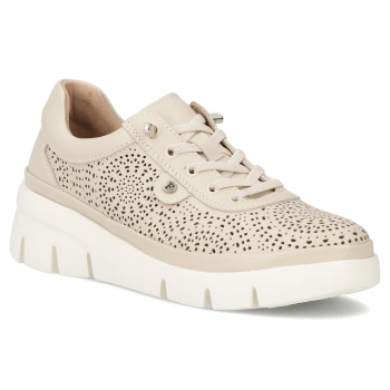 Leather sneakers Filippo DP7550/26 BE beige