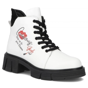 Leather ankle boots Filippo DBT7147/25 WH white