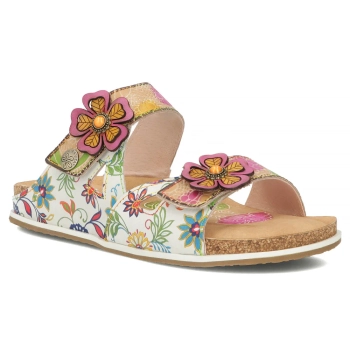 Leather flip-flops Laura Vita brcyano 32 beige