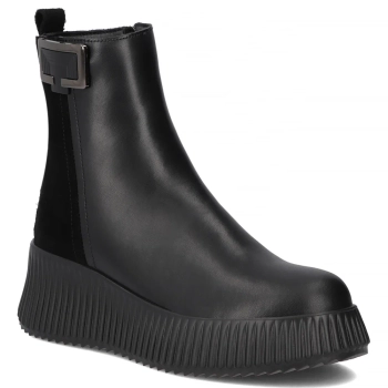 Leather ankle boots Filippo DBT7268/25 BK black