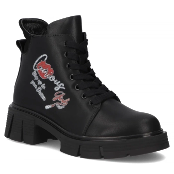 Leather ankle boots Filippo DBT7147/25 BK black