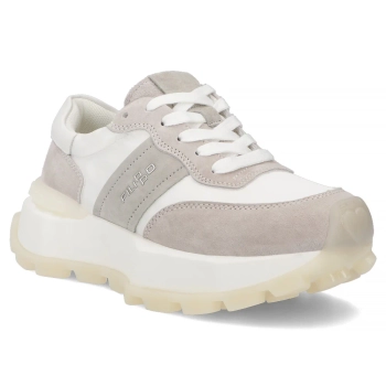 Leather sneakers Filippo DP7545/26 WH white