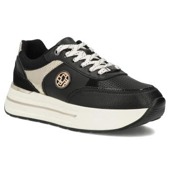 Leather sneakers Filippo DP7773/26 BK black