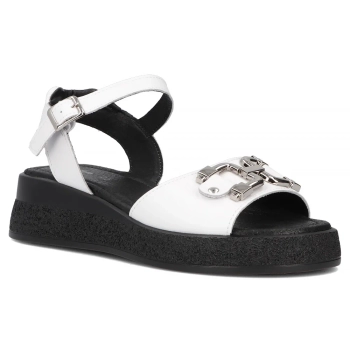 Leather sandals Filippo DS6755/25 WH white