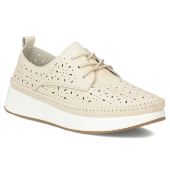 Leather shoes Filippo DP7574/26 BE beige