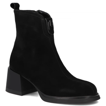 Leather ankle boots Filippo DBT7225/25 BK black