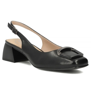 Leather pumps Filippo DP6183/26 BK black