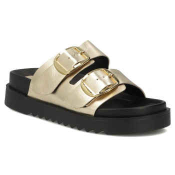 Leather flip-flops Filippo DK7827/26 GO gold