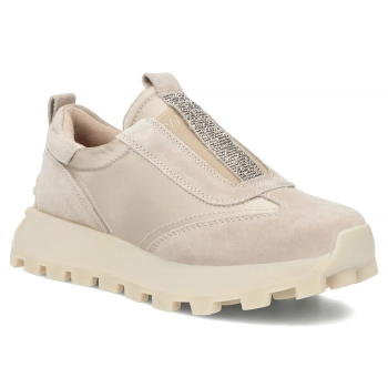 Leather sneakers Filippo DP7558/26 BE beige
