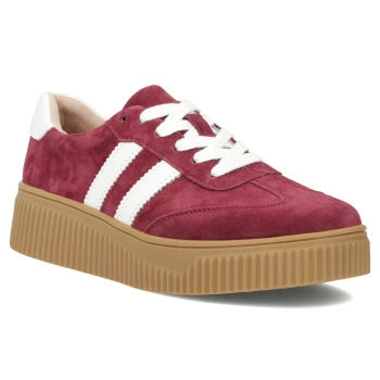 Leather sneakers Filippo DP6776/26 BG burgundy