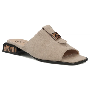 Leather flip-flops Filippo DK7719/26 TP taupe