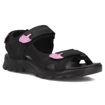 Leather sandals Filippo DS7033/25 BK black