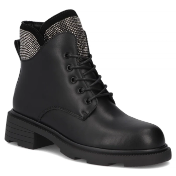 Leather ankle boots Filippo DBT7296/25 BK black