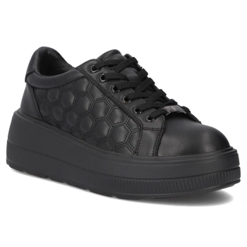 Leather sneakers Filippo DP7285/25 BK black