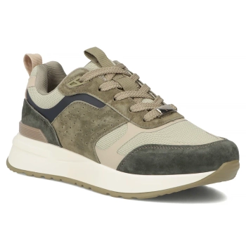 Leather sneakers Filippo DP7729/26 KH khaki