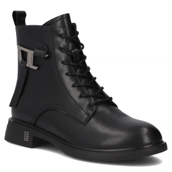 Leather ankle boots Filippo DBT7373/25 BK black