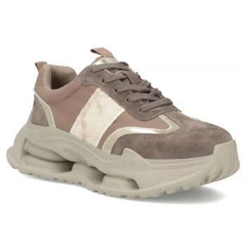 Leather sneakers Filippo DP7795/26 TP Taupe