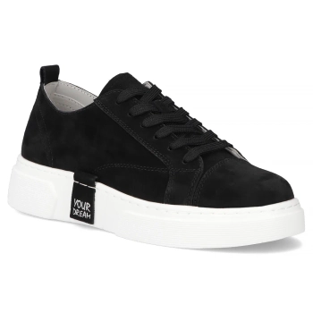 Leather sneakers Filippo DP7658/26 BK black